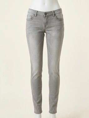 Celebrity Blues Gray Wash Skinny Jeans Faded Stretch Denim Size 11